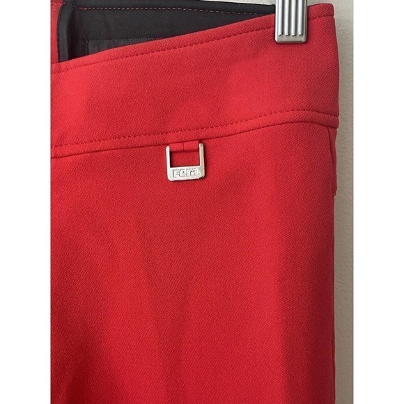 Fera Mens Ski Pants 28R Red Nylon Zip Pockets Lined Boot Leg Snowboard Zipper - Picture 3 of 9